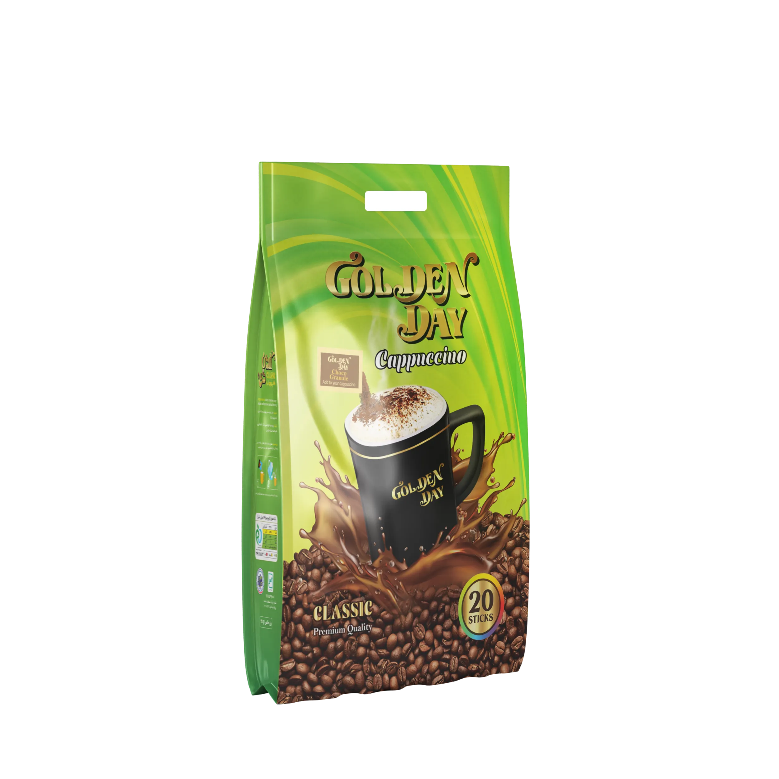 کاپوچینو کلاسیک گلدن دی (بسته ۲۰ ساشه‌ای دسته دار)
